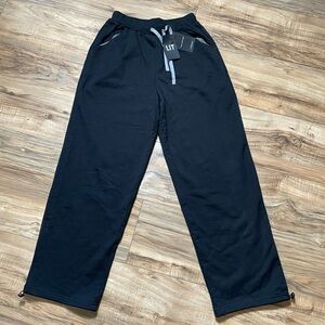 Women’s Black Comfy Lit Joggers Straight Leg Cinch To Be Joggers Size S/m 24”x26